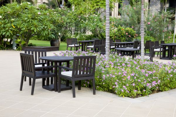 Courtyard Landscaping in Leland