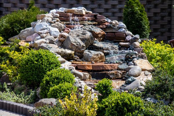 River Rock Landscaping in Leland