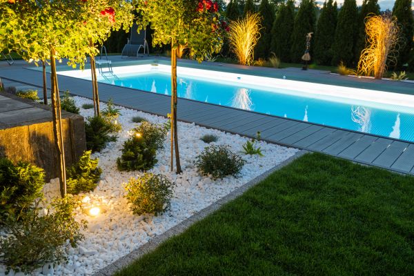 Pool Landscaping Service in Leland