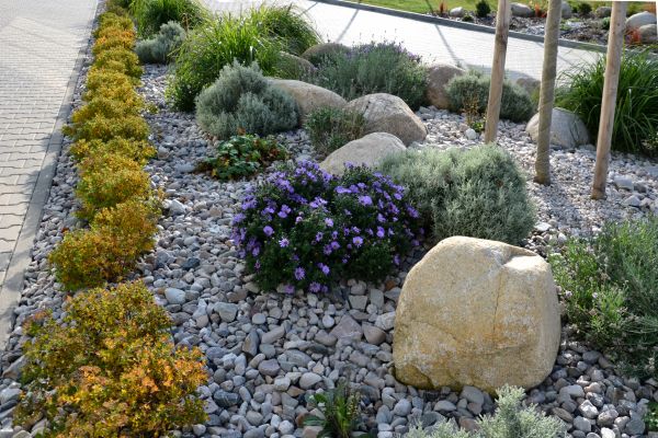 Decorative Rock Installation in Leland