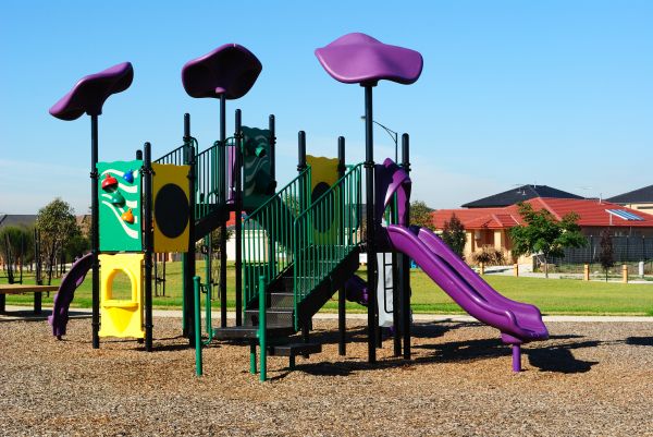 Playground Mulch Removal in Leland