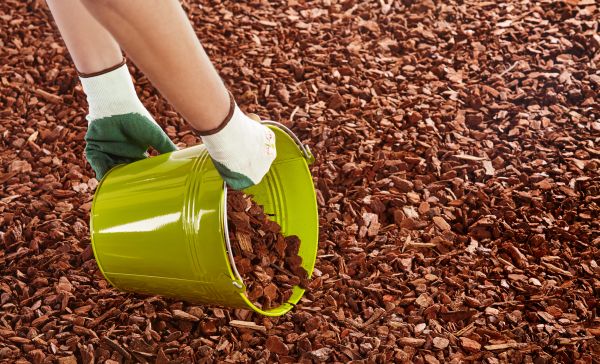 Wood Chip Landscaping in Leland